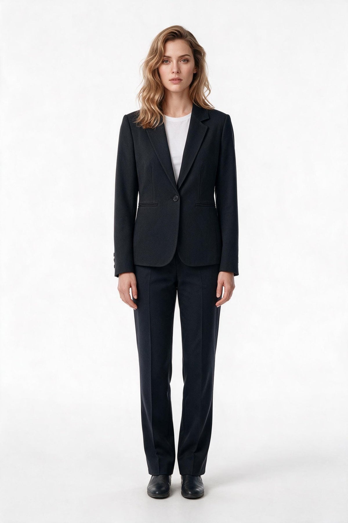 Ekol Kadın Çentikli Yaka Tek Düğmeli Uzun Kollu Blazer Ceket 26KEKL05181 Main image