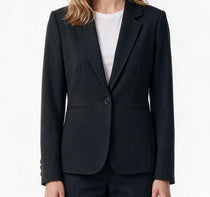 Ekol Kadın Çentikli Yaka Tek Düğmeli Uzun Kollu Blazer Ceket 26KEKL05181