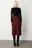 Ekol Women's Midi Length Minimalist Pencil Skirt - Everyday Chic