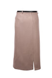 Ekol Women's Midi Length Minimalist Pencil Skirt - Everyday Chic