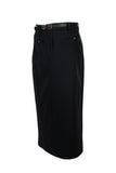 Ekol Women's Midi Length Minimalist Pencil Skirt - Everyday Chic