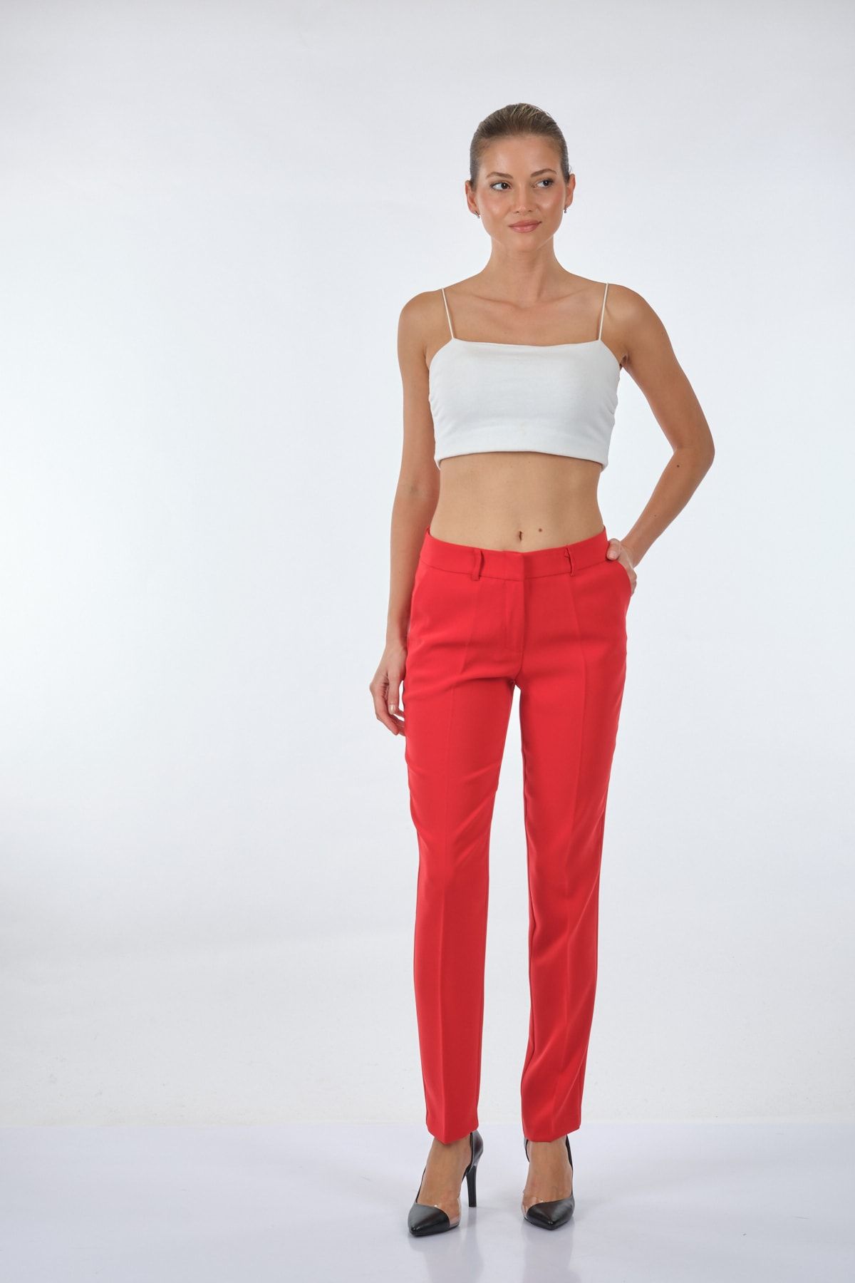 Ekol Kadın Minimalist Regular Fit Pantolon - Günlük & İş Secondary image