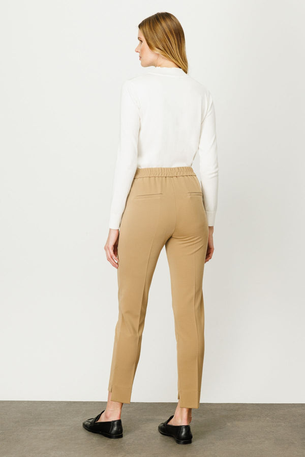 Ekol Minimalist Kadın Pantolon - 7/8 Boy Yüksek Bel - Günlük & Ofis