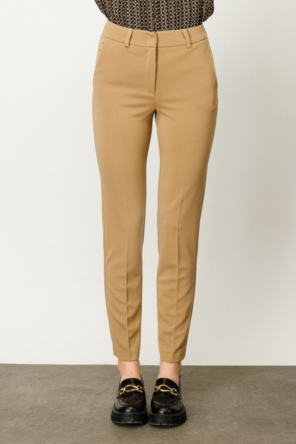 Ekol Minimalist Yüksek Bel Slim Fit Kadın Pantolon - Günlük & İş