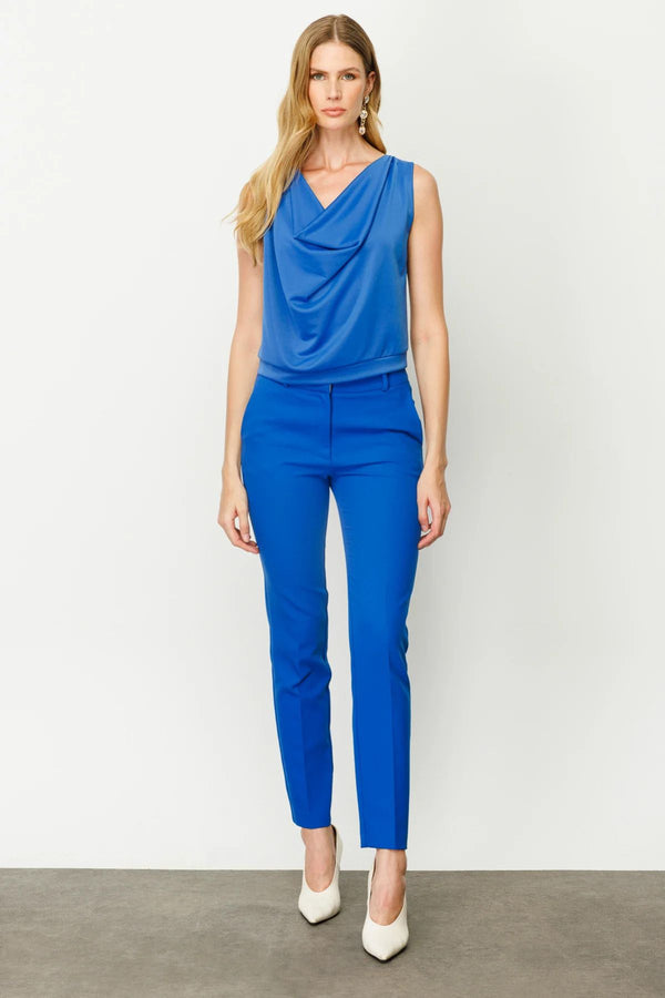 Ekol Minimalist Kadın Pantolon - Midi Boy, Regular Fit, Günlük Kullanım