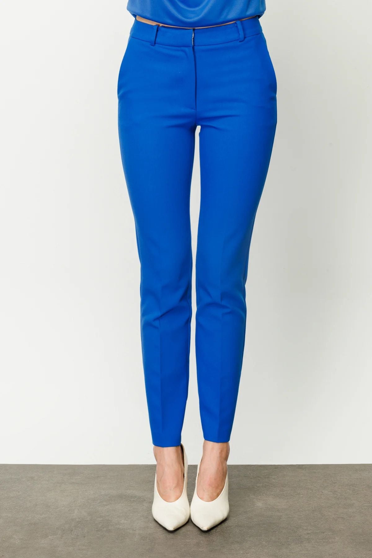 Ekol Minimalist Kadın Pantolon - Midi Boy, Regular Fit, Günlük Kullanım