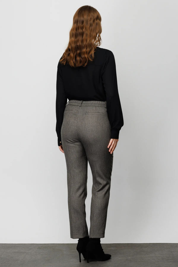 Ekol Minimalist Yüksek Bel Kadın Pantolon - Midi Boy, Günlük