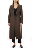 Ekol Double-Breasted Coat with Flap Pockets