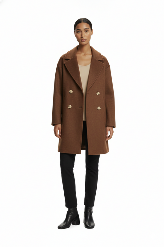 Ekol Kruvaze Yaka Kaşe Kaban Ekol