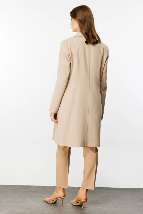 Ekol Minimalist Midi Pardesü: Günlük & İş Stilleri İçin Oversized