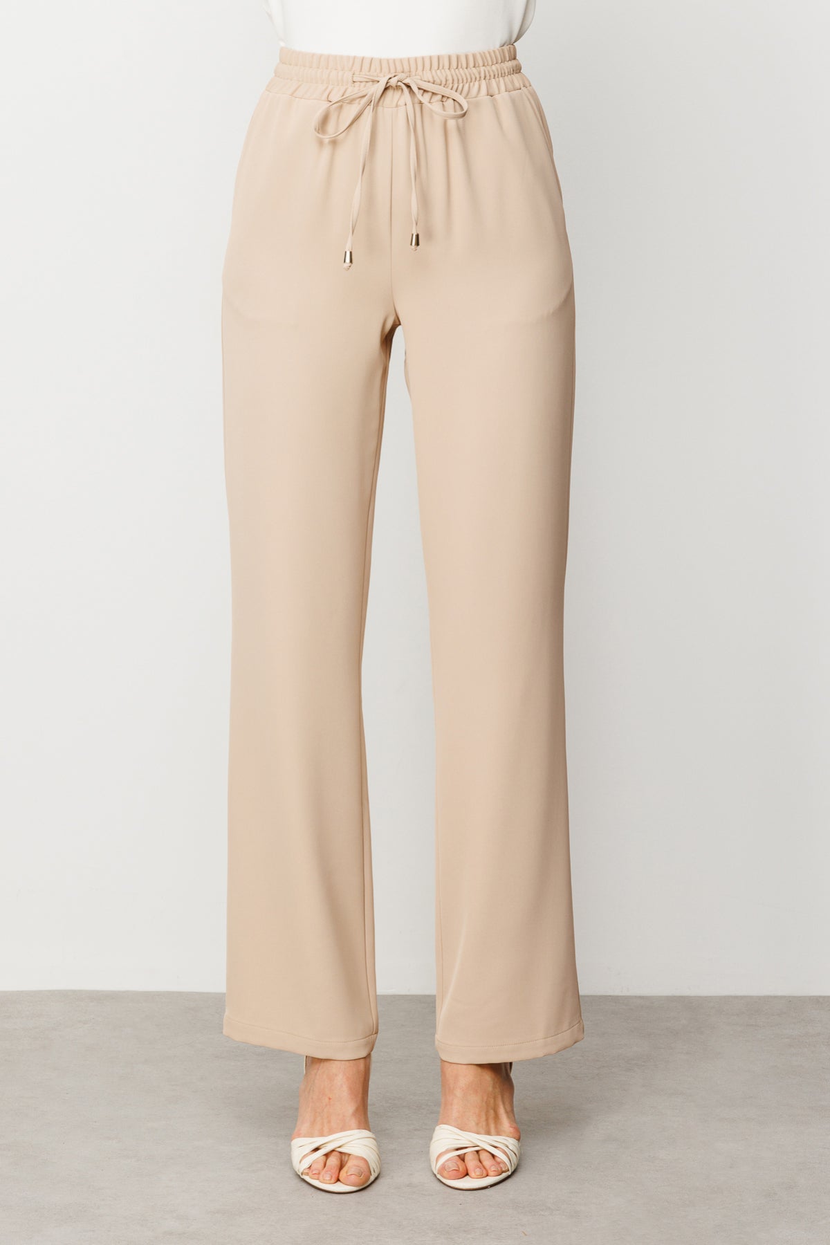 Ekol Minimalist Oversize Kadın Pantolon - Yüksek Bel - Rahat
