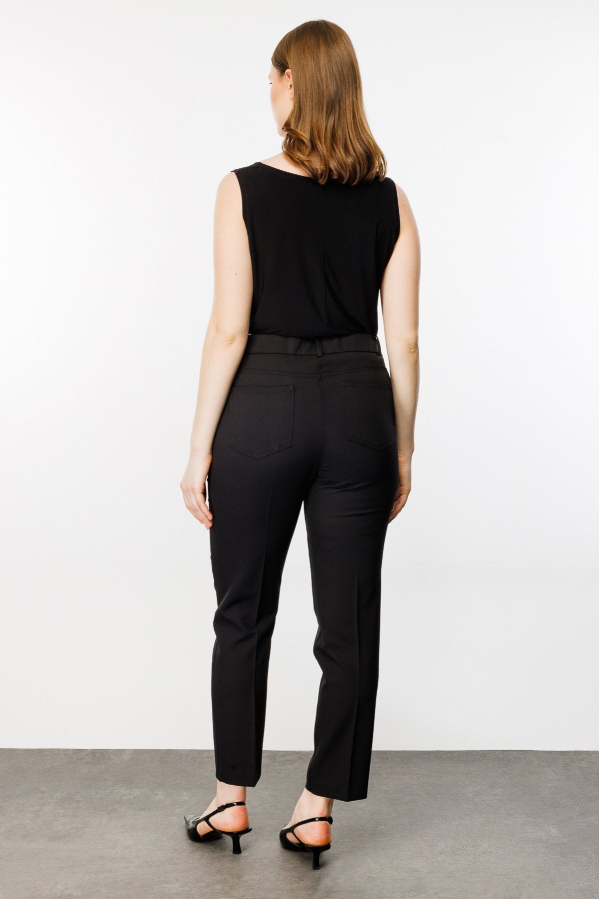 Ekol Minimalist Yüksek Bel Midi Kadın Pantolon - Günlük & İş Kombini