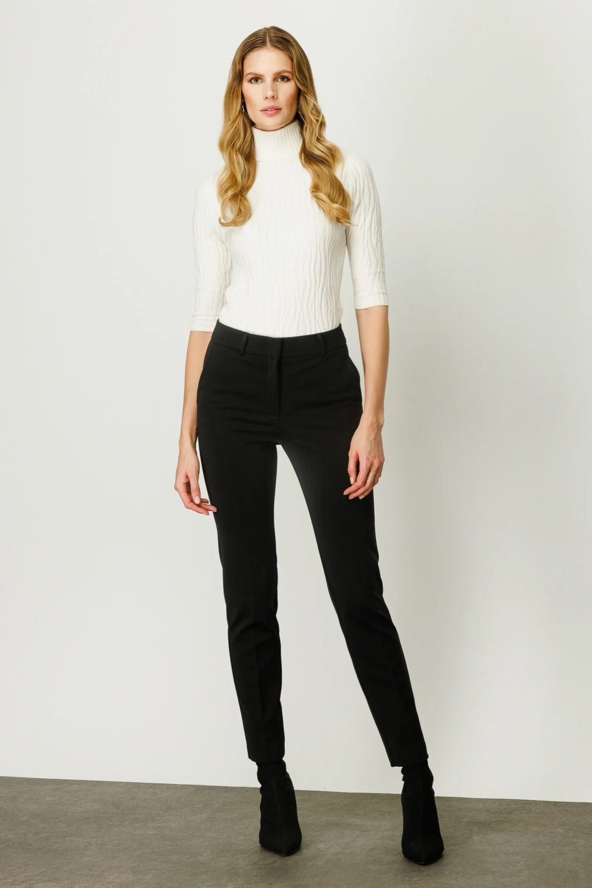 Ekol Minimalist Yüksek Bel Slim Fit Kadın Pantolon - Günlük & İş Ana görsel
