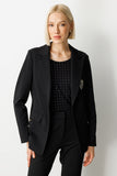 Ekol Oversize Minimalist Long-Sleeve Women's Jacket - Casual & Chic