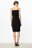 Ekol Straplez Minimalist Midi Elbise - Taş Detaylı