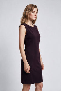 Ekol Kadın Bisiklet Yaka Kolsuz Düz Kesim Diz Üstü Elbise