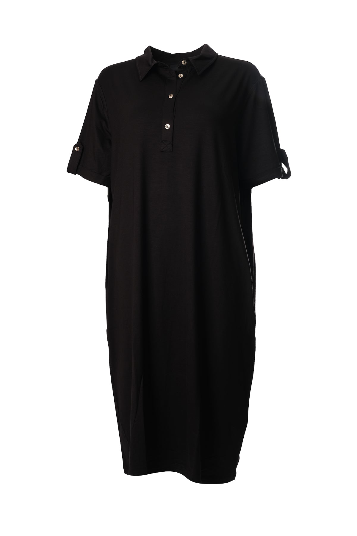 Faik Sönmez Oversize Polo Yaka Midi Elbise - Günlük Şıklık Main image