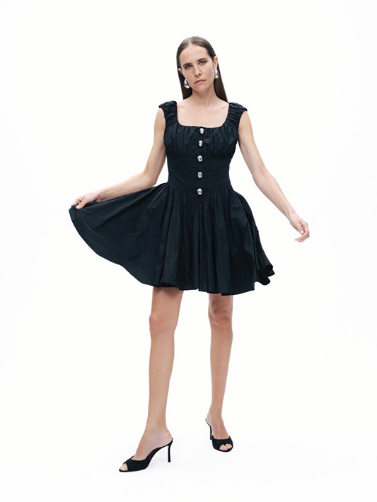 Korse Görünümlü Mini Elbise Nocturne