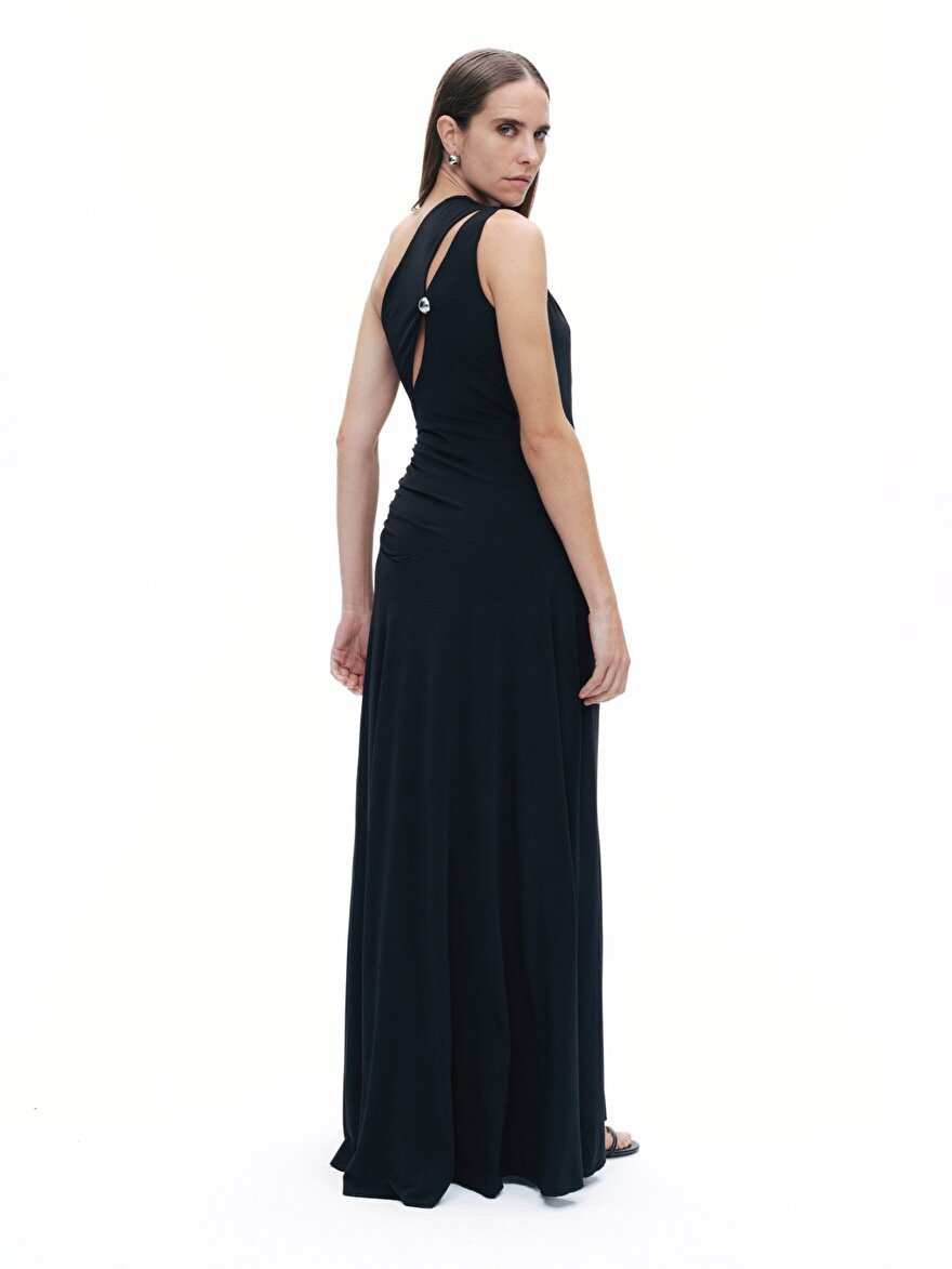 Tek Omuz Maxi Elbise Nocturne Secondary image