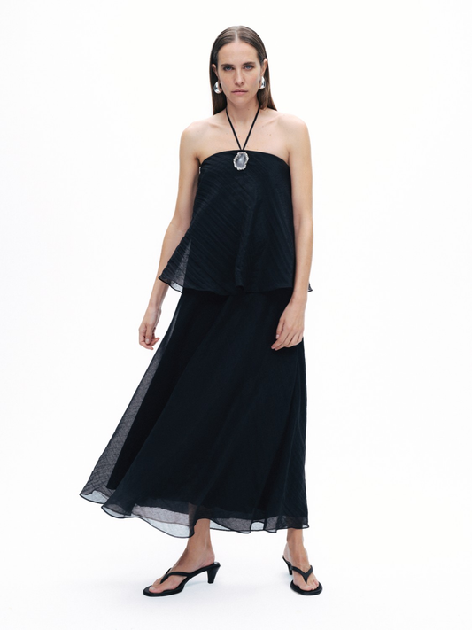 Boyundan Bağlamalı Maxi Abiye Elbise Nocturne