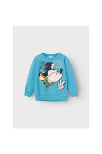 Erkek Çocuk Mickey Mouse Baskılı Uzun Kol Sweatshirt-Yumuşak ve Konforlu