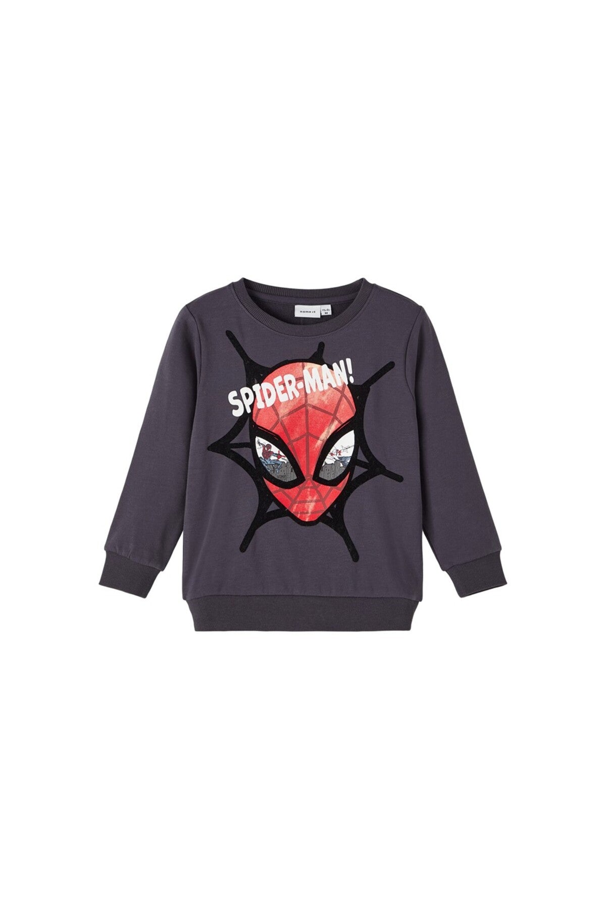 Erkek Çocuk Örümcek Adam Desenli Uzun Kol Sweatshirt-Günlük Kullanım Secondary image