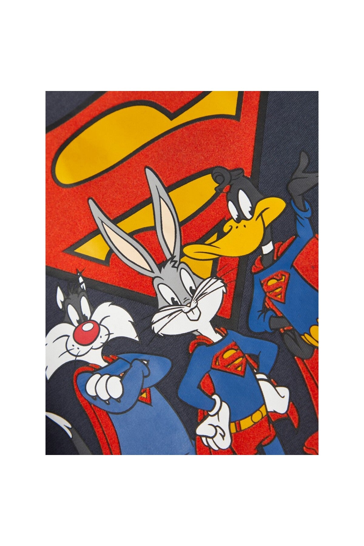 Erkek Çocuk Uzun Kol Sweatshirt-Süper Kahraman Baskı-Günlük Secondary image