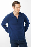 Men's Polo Collar Basic Wool Sweater Pattern