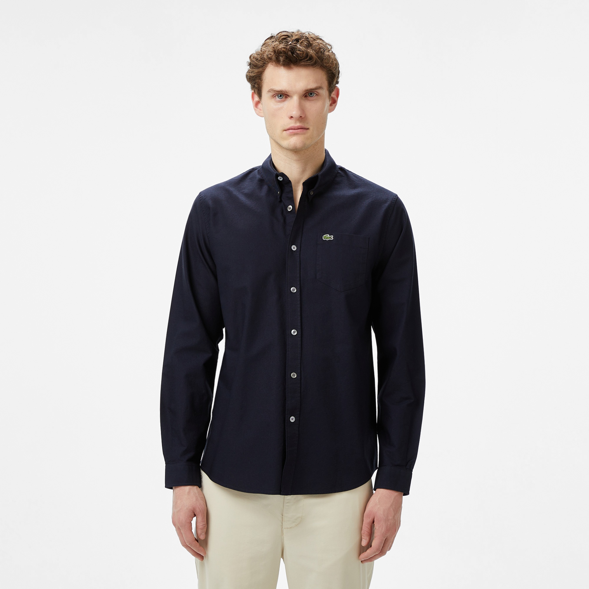 Erkek Regular Fit Düğmeli Yaka Gömlek LACOSTE Main image