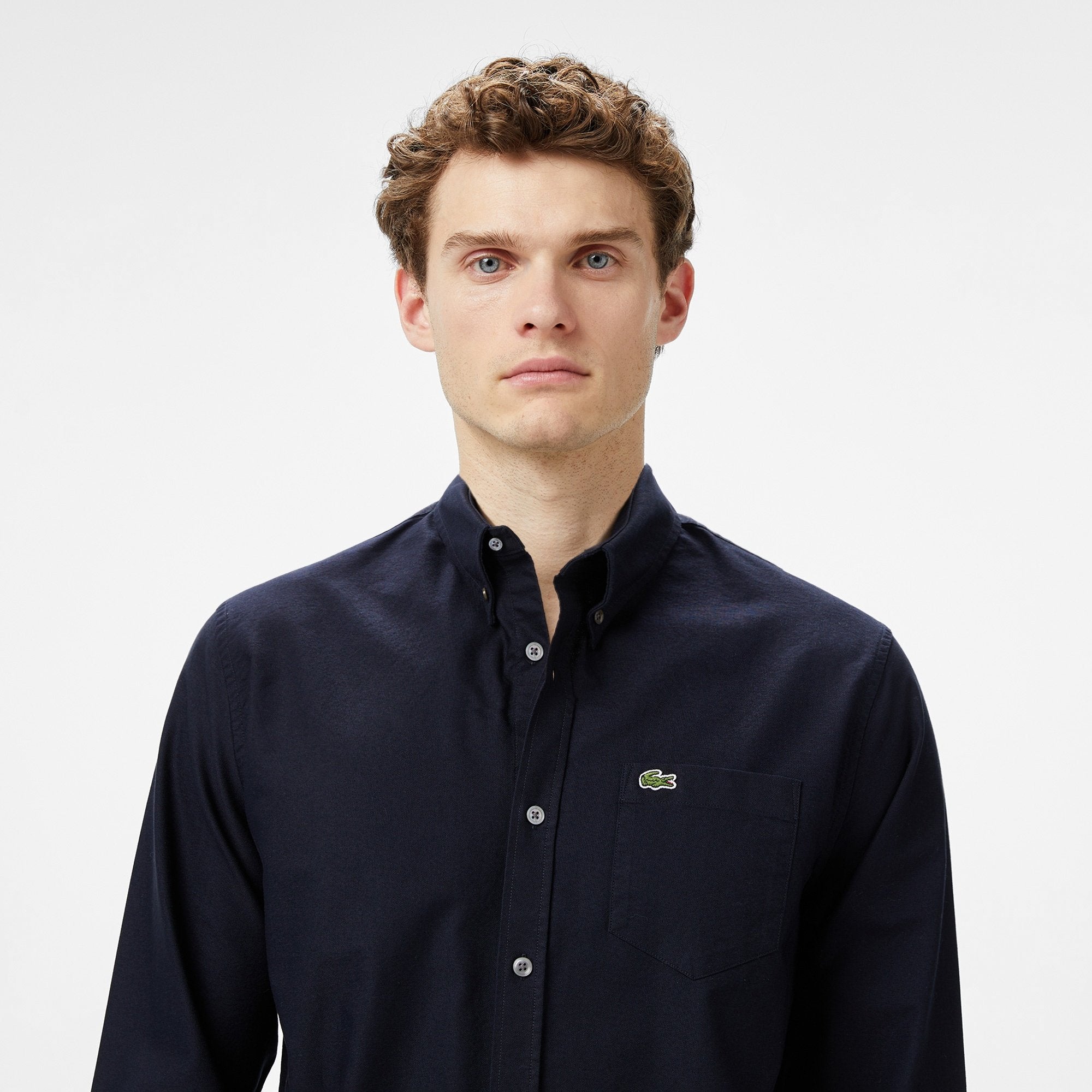 Erkek Regular Fit Düğmeli Yaka Gömlek LACOSTE Secondary image