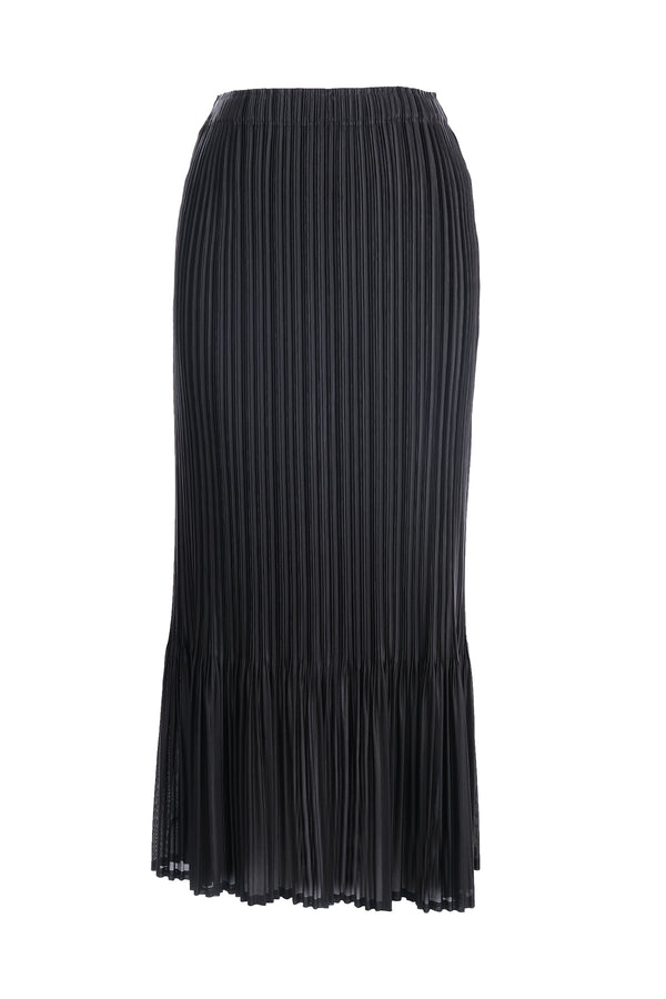 Ekol Pileli Midi Etek - Minimalist & Şık Günlük Stil