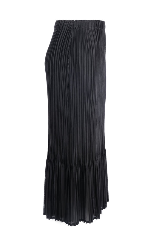 Ekol Pleated Midi Skirt - Minimalist & Chic Everyday Style