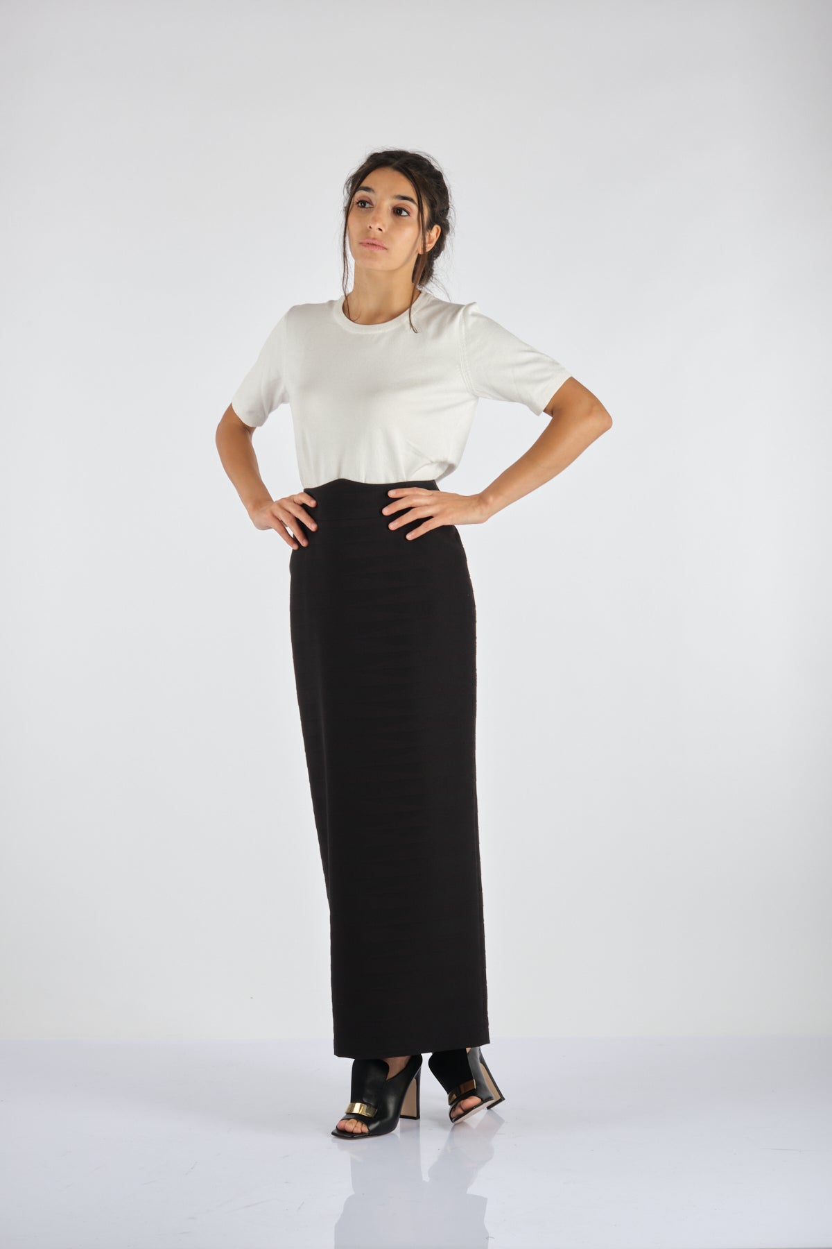 Garni Minimalist Maxi Etek - Yüksek Bel, Günlük & Şık Main image