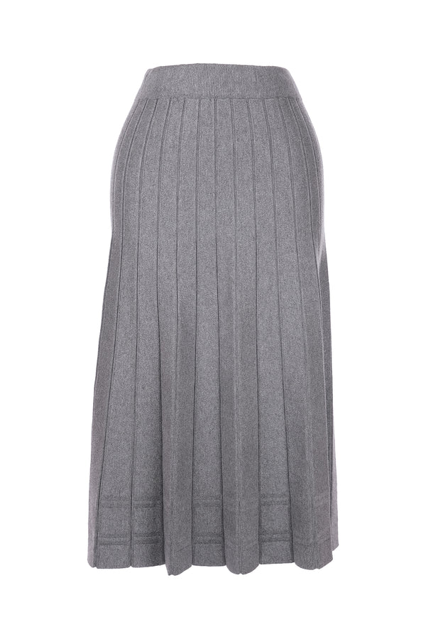 On Midi Pileli Triko Etek - Minimalist Stil