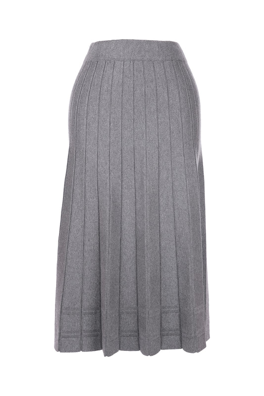 On Midi Pleated Knit Skirt - Minimalist Style