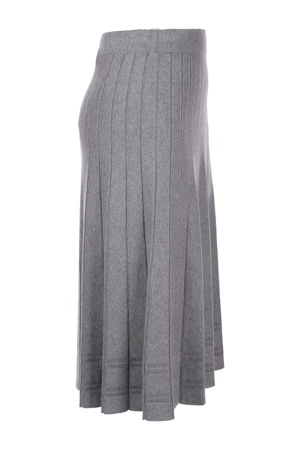On Midi Pileli Triko Etek - Minimalist Stil