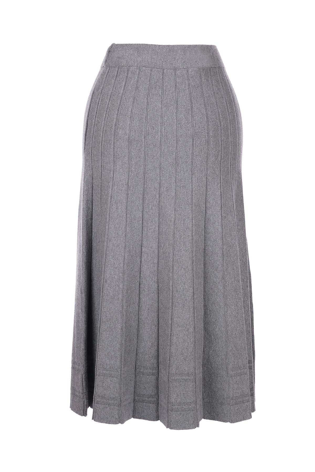 On Midi Pileli Triko Etek - Minimalist Stil