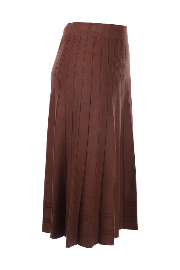 On Midi Pileli Triko Etek - Minimalist Stil