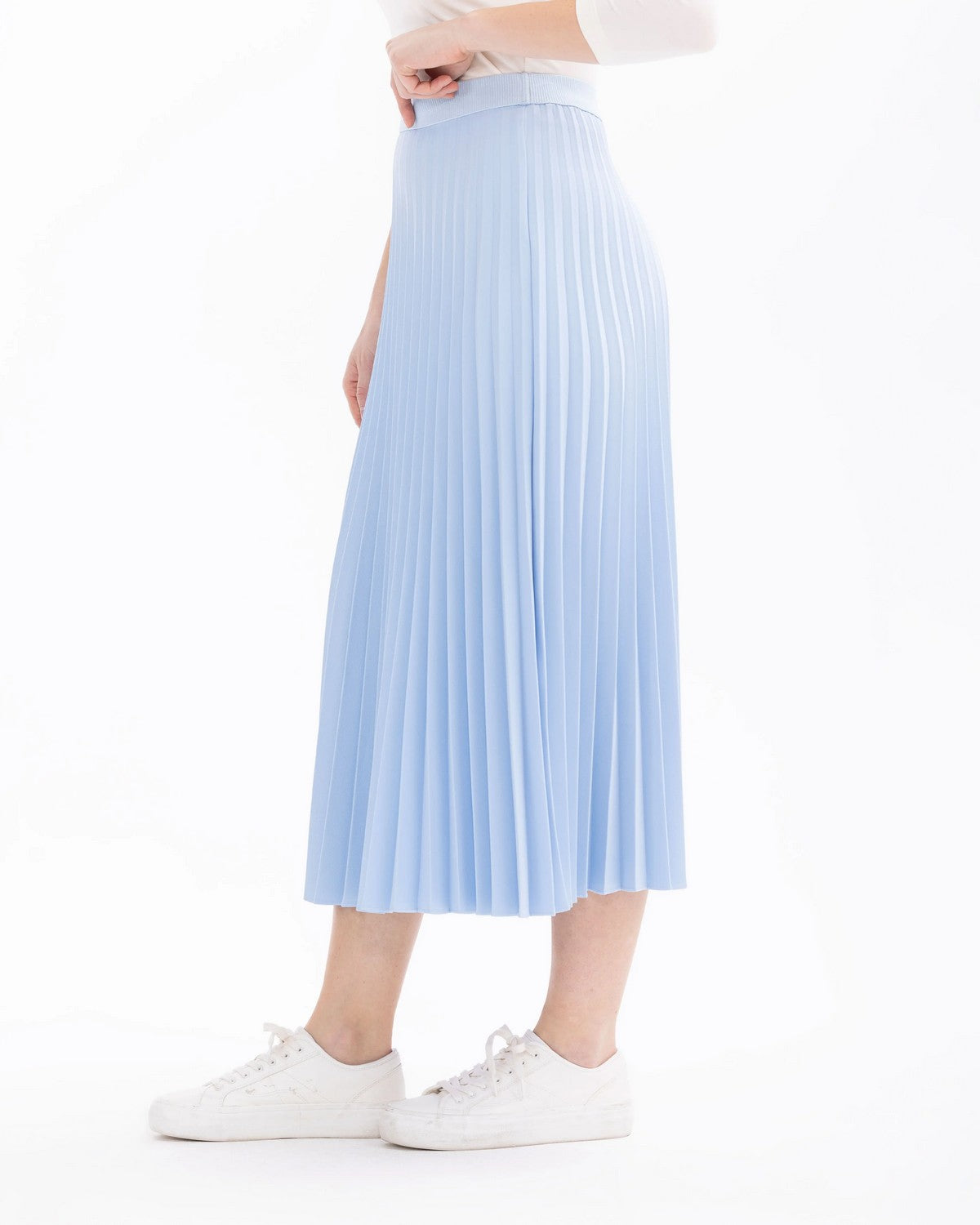SCL Midi Pileli Etek: Minimalist Günlük Stil - Şimdi Al!