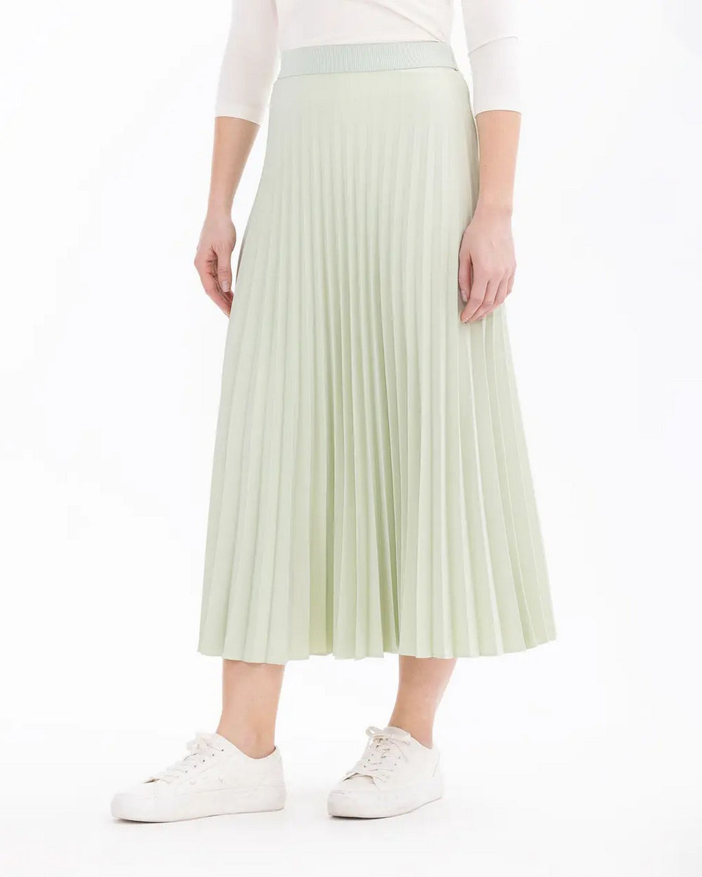 SCL Midi Pileli Etek: Minimalist Günlük Stil - Şimdi Al!