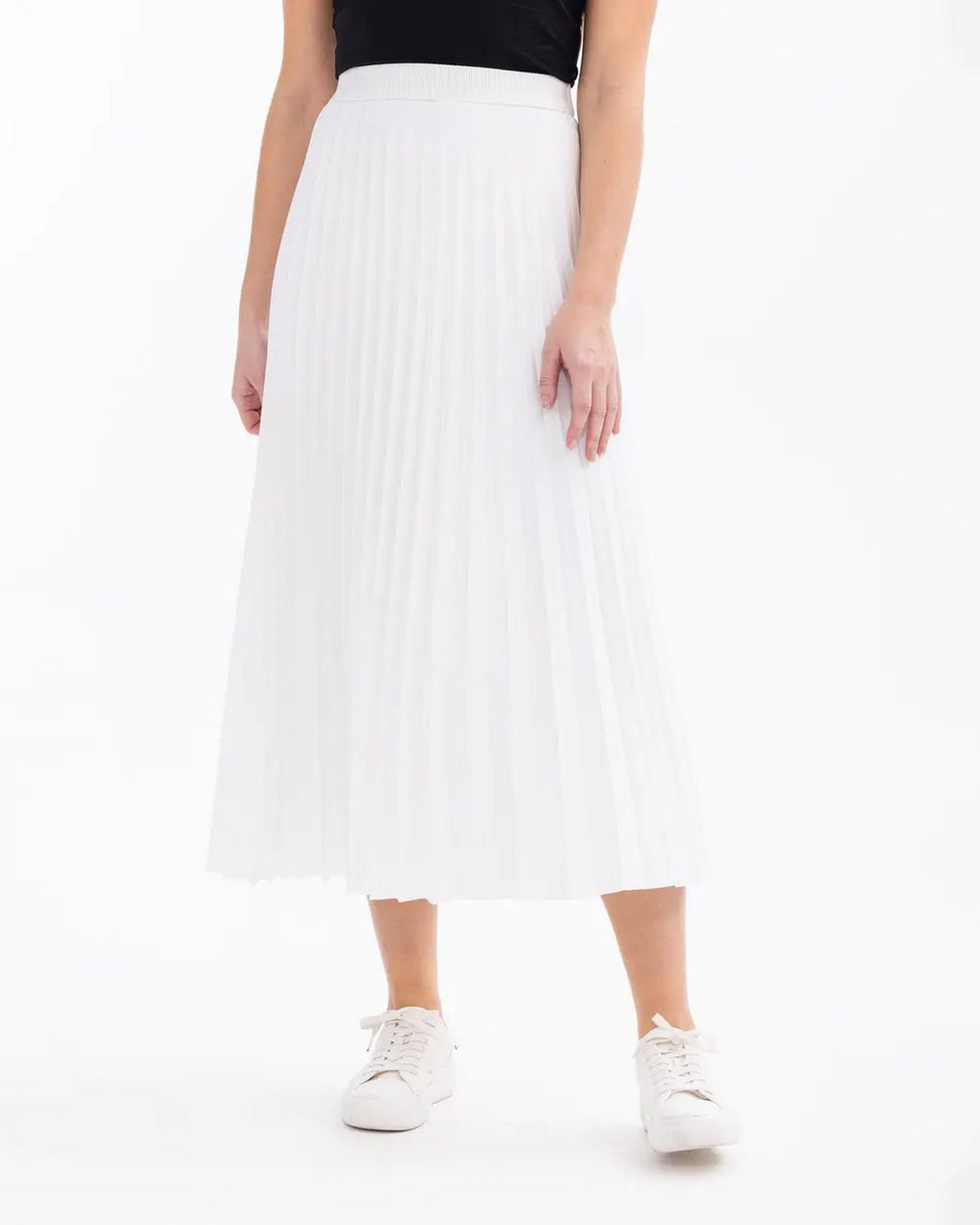 SCL Midi Pileli Etek: Minimalist Günlük Stil - Şimdi Al!