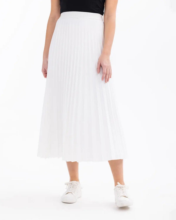 SCL Midi Pileli Etek: Minimalist Günlük Stil - Şimdi Al!