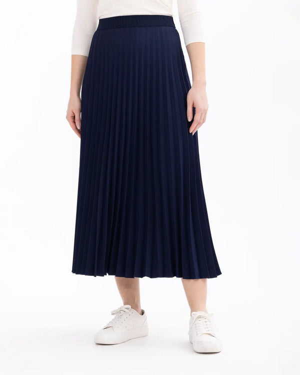 SCL Midi Pileli Etek: Minimalist Günlük Stil - Şimdi Al!