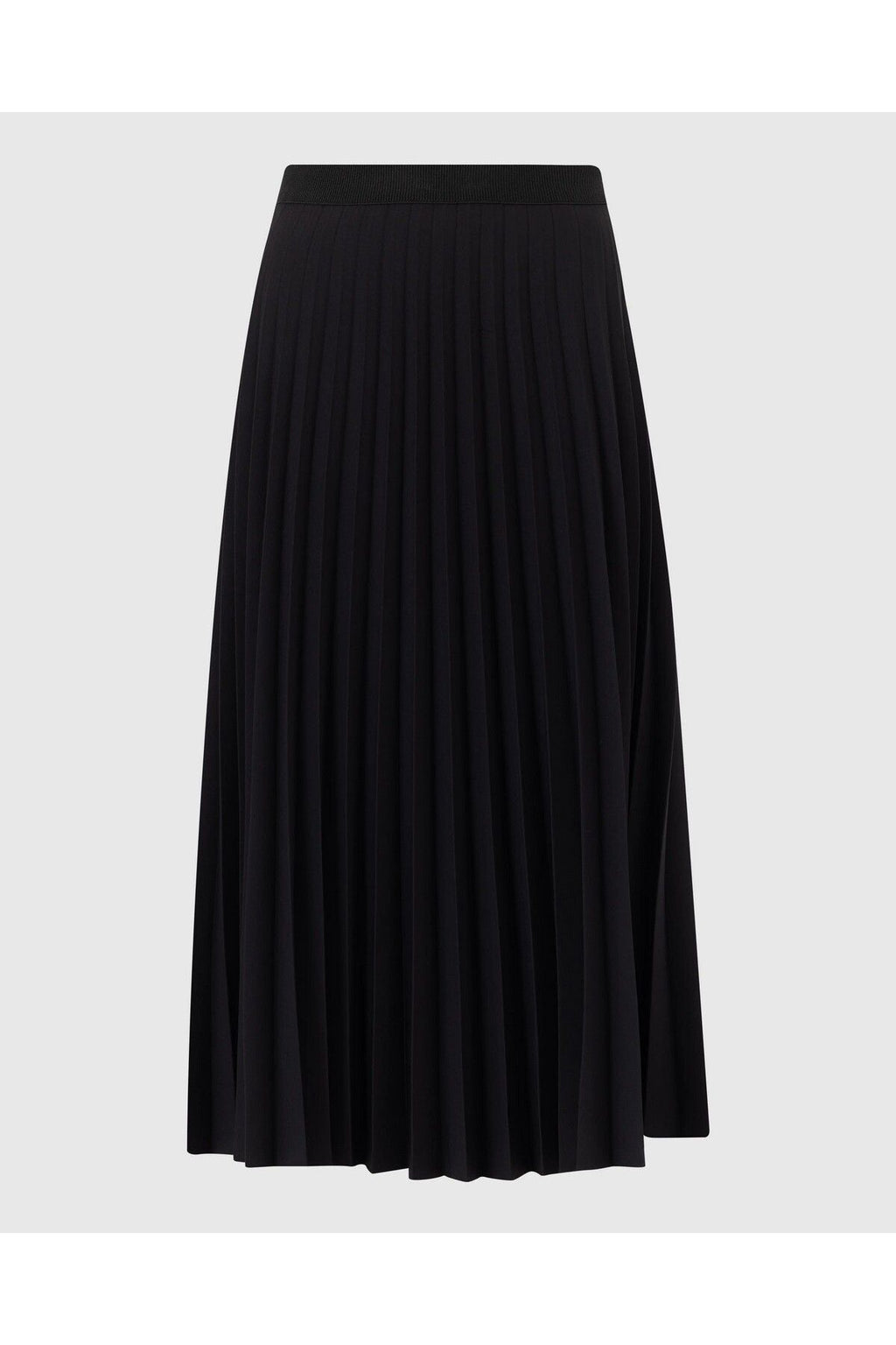 SCL Midi Pileli Etek - Minimalist Günlük Stil, Yüksek Bel, Pileli Detaylar