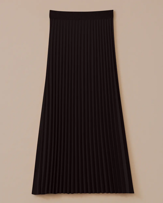 esnek bel pliseli basic etek Scl