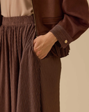 Textured midi skirt Scl