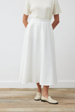 Tailor Shop Minimalist Midi A-Line Skirt - Casual & Chic