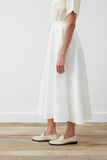 Tailor Shop Minimalist Midi A-Line Skirt - Casual & Chic