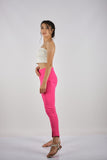 Explosion Minimalist Crop Pantolon - Yüksek Bel Dar Kesim Günlük