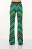 Explosion Kadın Midi Pantolon - Zigzag Desen - Vintage Tarz